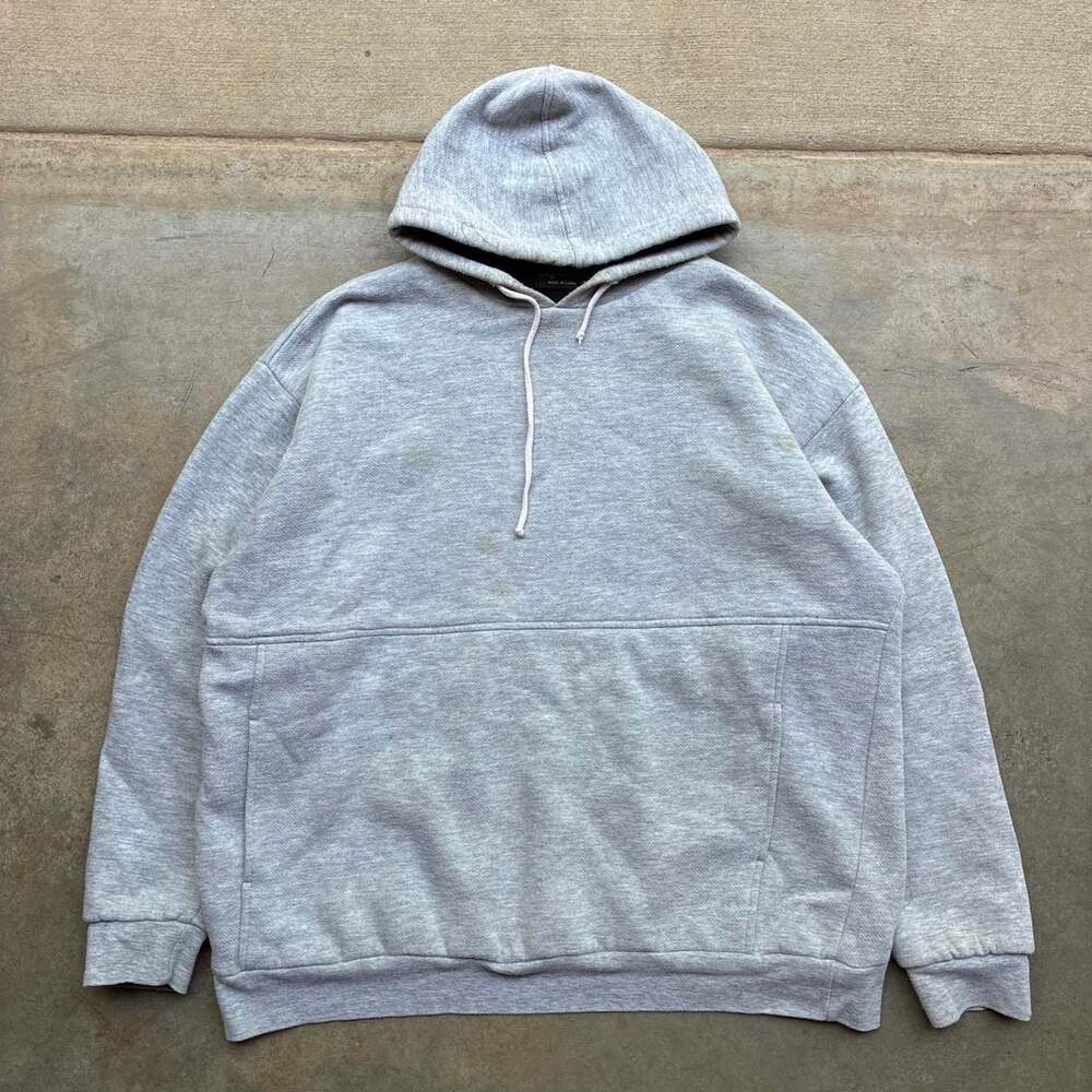 Bay Trading Co. Vintage Thermal Lined Hoodie Grey XL